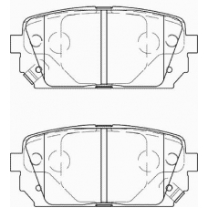 FD7404A NECTO Комплект тормозных колодок, дисковый тормоз