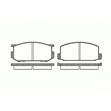 2109.00 ROADHOUSE Комплект тормозных колодок, дисковый тормоз