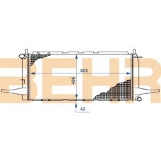 2108649 BEHR Radiator