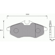 693581 ROULUNDS Комплект тормозных колодок, дисковый тормоз