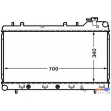 8MK 376 704-561 HELLA Радиатор, охлаждение двигателя