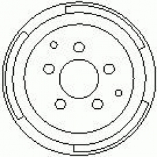7D0236 KAWE Тормозной барабан