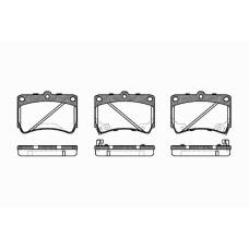 0212 42 KAWE Комплект тормозных колодок, дисковый тормоз