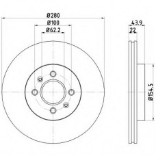 55393PRO PAGID Тормозной диск