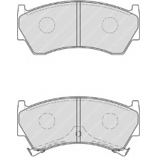 FDB1981 FERODO Комплект тормозных колодок, дисковый тормоз