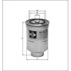 KC 389 MAHLE Топливный фильтр
