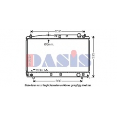 210219N AKS DASIS Радиатор, охлаждение двигателя