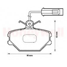 571330D JURID Комплект тормозных колодок, дисковый тормоз