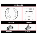 SPK 3633.01 REMSA Комплект тормозов, барабанный тормозной механизм