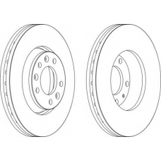 DDF1601-1 FERODO Тормозной диск