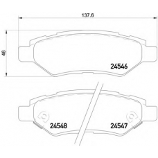 8DB 355 020-011 HELLA PAGID Комплект тормозных колодок, дисковый тормоз