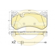 6119776 GIRLING Комплект тормозных колодок, дисковый тормоз
