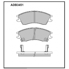 ADB3451 Allied Nippon Тормозные колодки