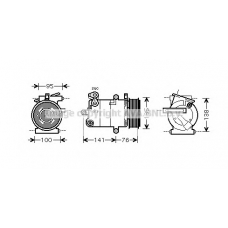 FDK417 Prasco Компрессор, кондиционер