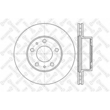 6020-9945V-SX STELLOX Тормозной диск