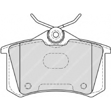 FDB4183 FERODO Комплект тормозных колодок, дисковый тормоз