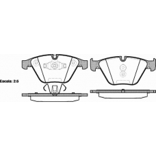 P9573.10 WOKING Комплект тормозных колодок, дисковый тормоз