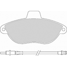FD6684A NECTO Комплект тормозных колодок, дисковый тормоз