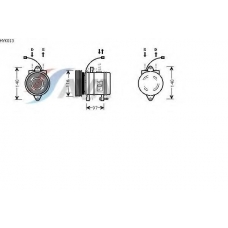 HYK013 AVA Компрессор, кондиционер