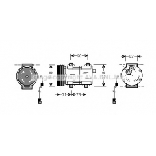 FDK277 Prasco Компрессор, кондиционер