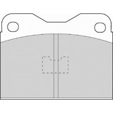 FD489A NECTO Комплект тормозных колодок, дисковый тормоз