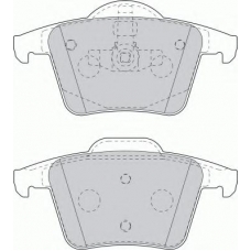 FQT1632 FERODO Комплект тормозных колодок, дисковый тормоз