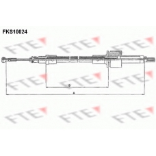 FKS10024 FTE Трос, управление сцеплением