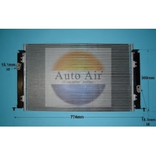 16-5023 AUTO AIR GLOUCESTER Конденсатор, кондиционер