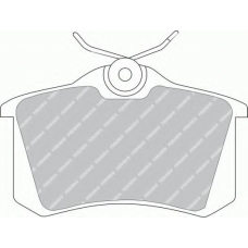 FSL541 FERODO Комплект тормозных колодок, дисковый тормоз