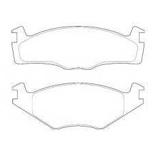 WBP20887B WAGNER LOCKHEED Комплект тормозных колодок, дисковый тормоз