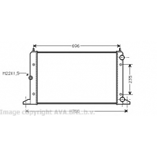 VWA2134 AVA Радиатор, охлаждение двигателя