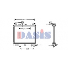 320420N AKS DASIS Радиатор, охлаждение двигателя
