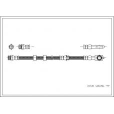 19031632 CORTECO Тормозной шланг