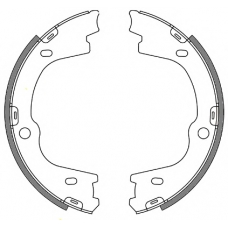 4673.00 REMSA Комплект тормозных колодок, стояночная тормозная с