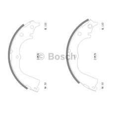 0 986 AB0 109 BOSCH Комплект тормозных колодок