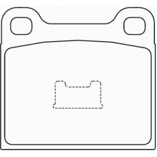 P 85 003 BREMBO Комплект тормозных колодок, дисковый тормоз