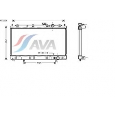 MT2136 AVA Радиатор, охлаждение двигателя