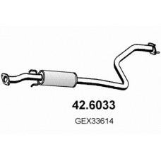 42.6033 ASSO Средний глушитель выхлопных газов