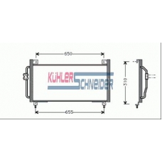 2520001 KUHLER SCHNEIDER Конденсатор, кондиционер