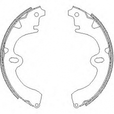 4008.00 QUINTON HAZELL Комплект тормозных колодок