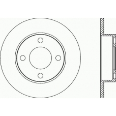 BDR2045.10 OPEN PARTS Тормозной диск