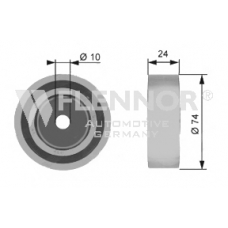 FU21997 FLENNOR Паразитный / ведущий ролик, поликлиновой ремень