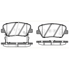P15123.12 WOKING Комплект тормозных колодок, дисковый тормоз