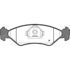 BPA0285.10 OPEN PARTS Комплект тормозных колодок, дисковый тормоз