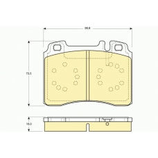6113182 GIRLING Комплект тормозных колодок, дисковый тормоз