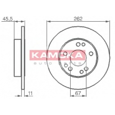 103106 KAMOKA Тормозной диск
