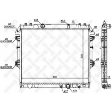 10-26341-SX STELLOX Радиатор, охлаждение двигателя