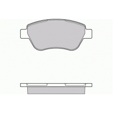 12-1040 E.T.F. Комплект тормозных колодок, дисковый тормоз