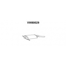 VW80029 VENEPORTE Глушитель выхлопных газов конечный