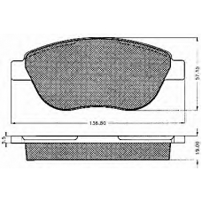 10548 BSF Комплект тормозных колодок, дисковый тормоз